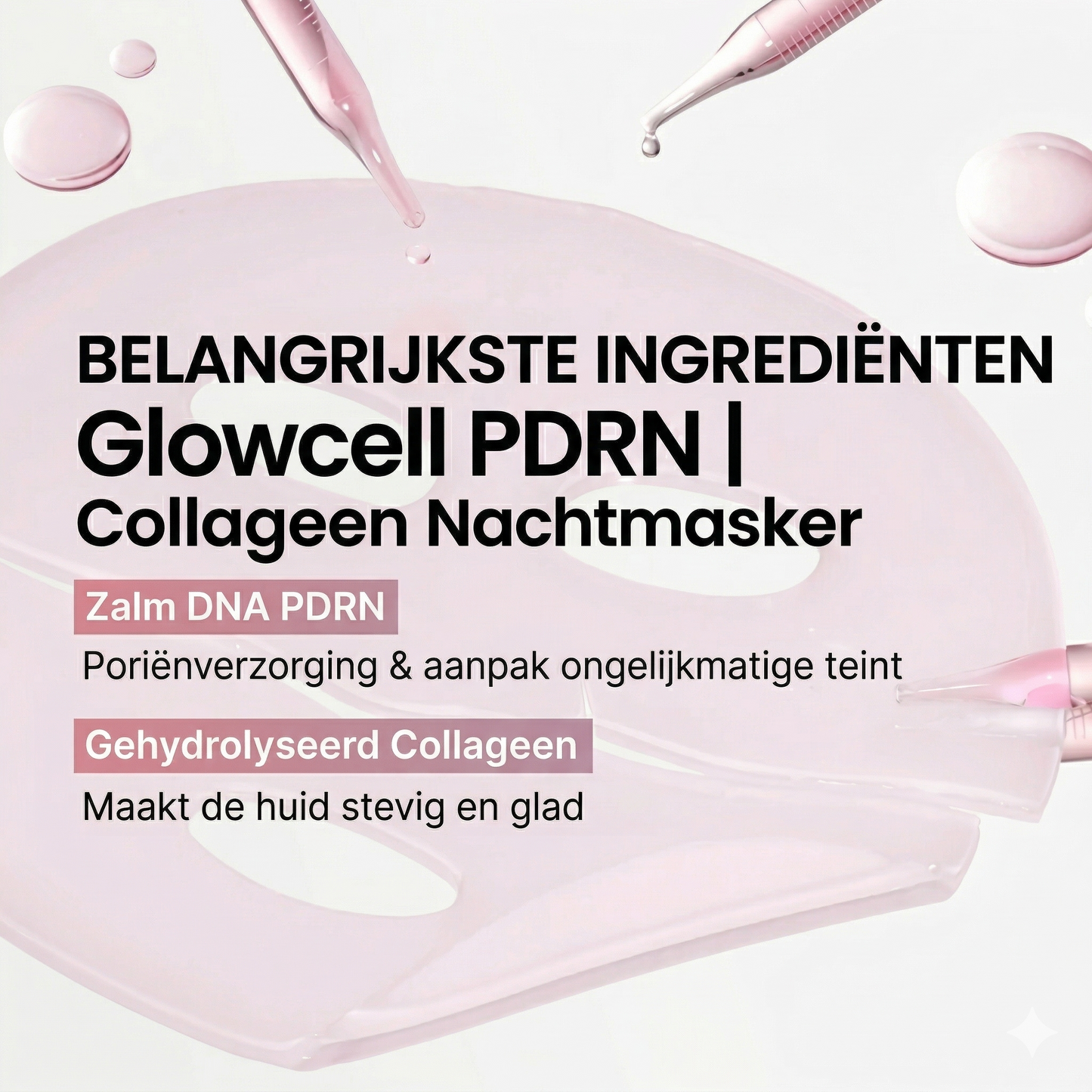 GlowCell PDRN | Collageen Nachtmasker